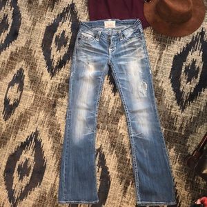 Big star distressed jeans 28 L